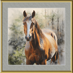 Chestnut Mare - Professionally Framed & Matted