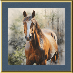 Chestnut Mare - Professionally Framed & Matted
