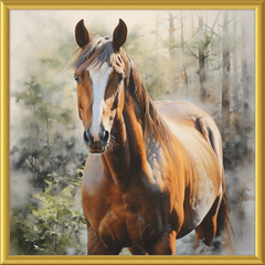 Chestnut Mare - Professionally Framed & Matted