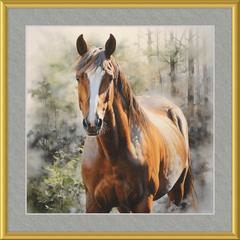 Chestnut Mare - Professionally Framed & Matted
