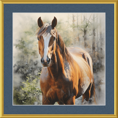 Chestnut Mare - Professionally Framed & Matted