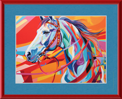 Neon Fantasy I - Professionally Framed and Matted Print