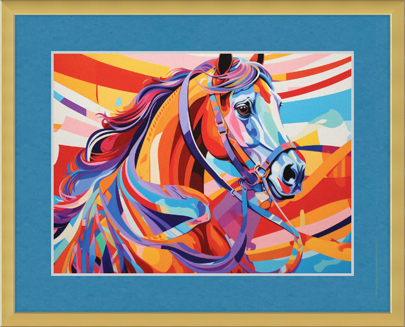 Neon Fantasy II - Professionally Framed & Matted