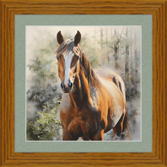 Chestnut Mare - Professionally Framed & Matted