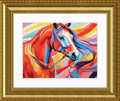Neon Fantasy III - Professionally Framed & Matted