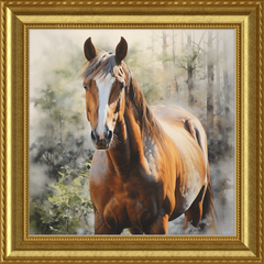 Chestnut Mare - Professionally Framed & Matted