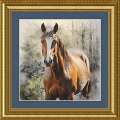 Chestnut Mare - Professionally Framed & Matted