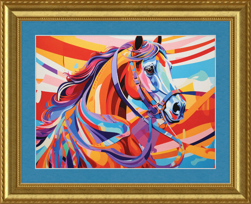Neon Fantasy II - Professionally Framed & Matted
