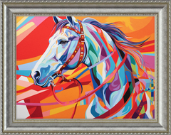 Neon Fantasy I - Professionally Framed and Matted Print