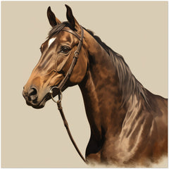Quarter Horse Portrait - Pack of 10 Postcards (2-sided, No envelopes) (US & CA)