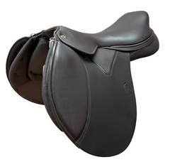 WOW Classique Jump Saddle with wool panels standard in dark brown