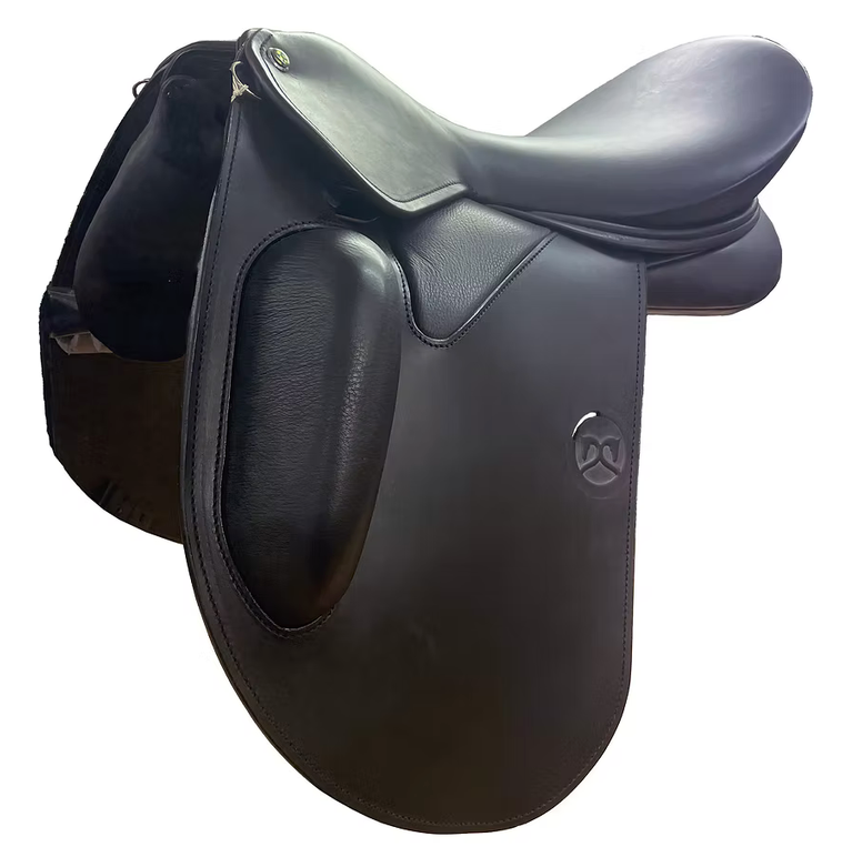 WOW Classique Fixed-Block Dressage Saddle with modular panels and wool flocking upgrade to flair air flocking 21 headplate options