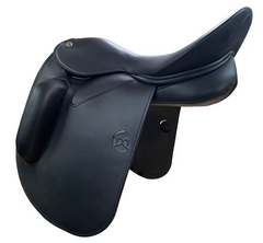 WOW Classique Fixed-Block Dressage Saddle with modular panels and wool flocking upgrade to flair air flocking 21 headplate options