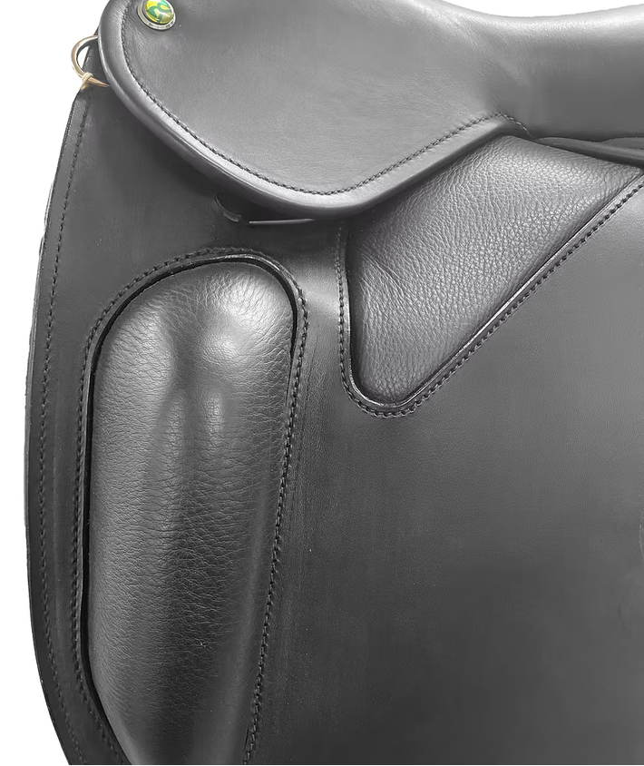 WOW Classique Fixed-Block Dressage Saddle with modular panels and wool flocking upgrade to flair air flocking 21 headplate options