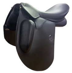 WOW Classique Fixed-Block Dressage Saddle with modular panels and wool flocking upgrade to flair air flocking 21 headplate options