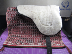 Wool Chinle Navajo Natural Double Saddle Bareback Blanket Pad