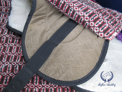 Wool Chinle Navajo Natural Double Saddle Bareback Blanket Pad