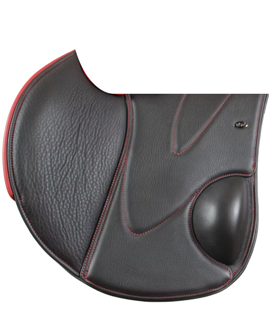 WOW Continental Jumping Flap with Calf-Block in custom red thread