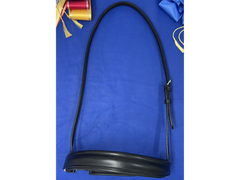 Raised, Padded Crank Noseband, Black, French