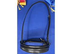 Raised Padded Crank Noseband, Brown, French