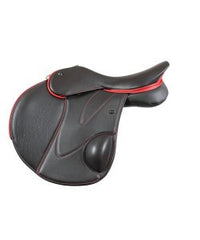 Customized Standard Competitor Continental Movable Block saddle with calf block perfect for jumpers and pony clubbers and riding schools