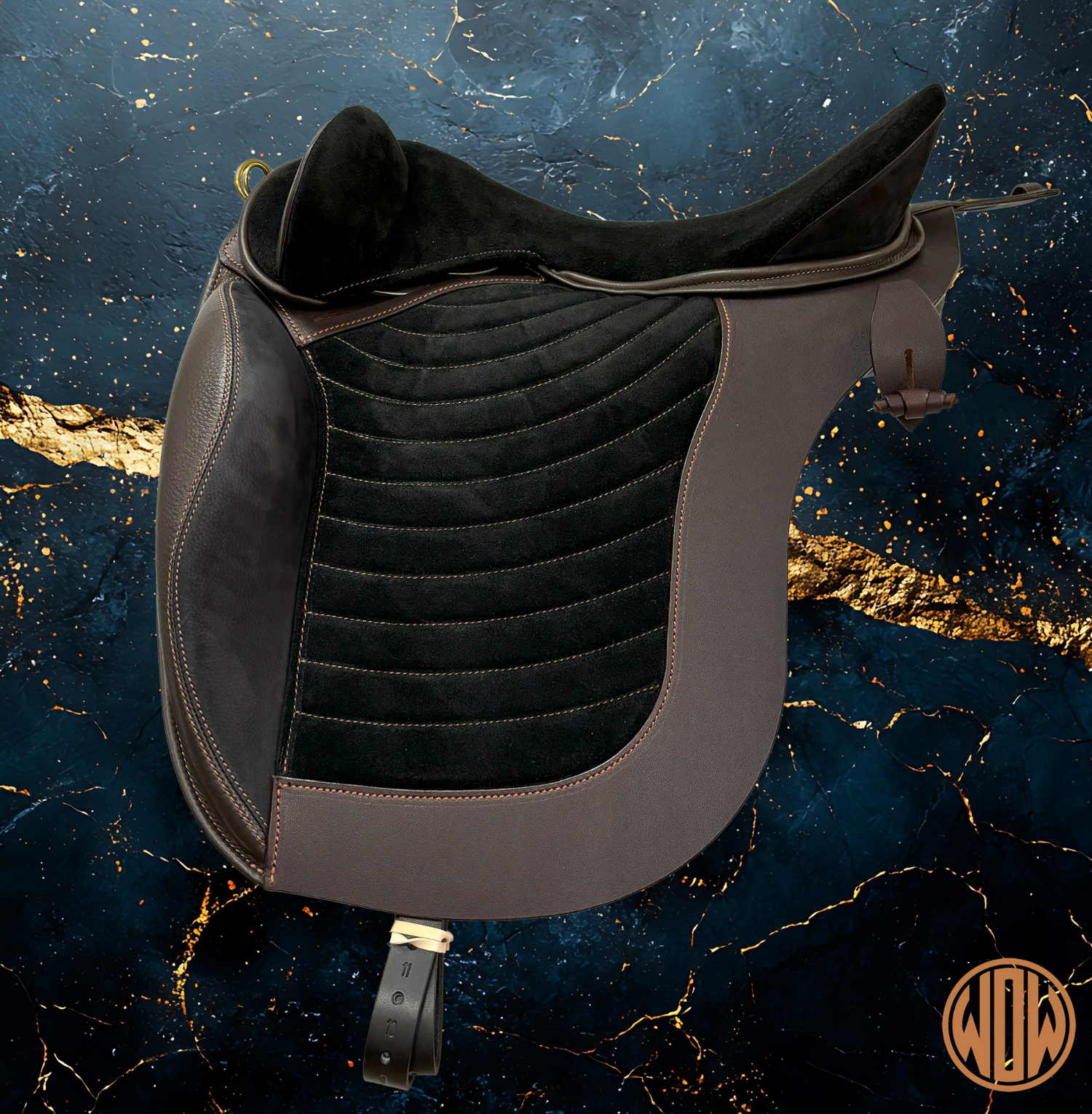 WOW Portuguese Relvas Flap with channel stitching, stirrup keepers and Xairel/Chairel Loop