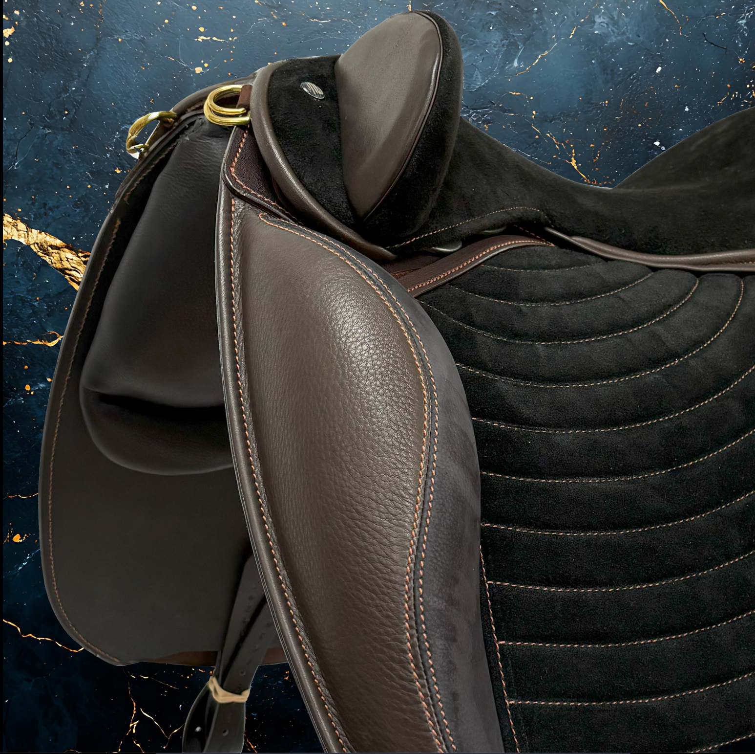 WOW Portuguese Relvas Flap with channel stitching, stirrup keepers and Xairel/Chairel Loop