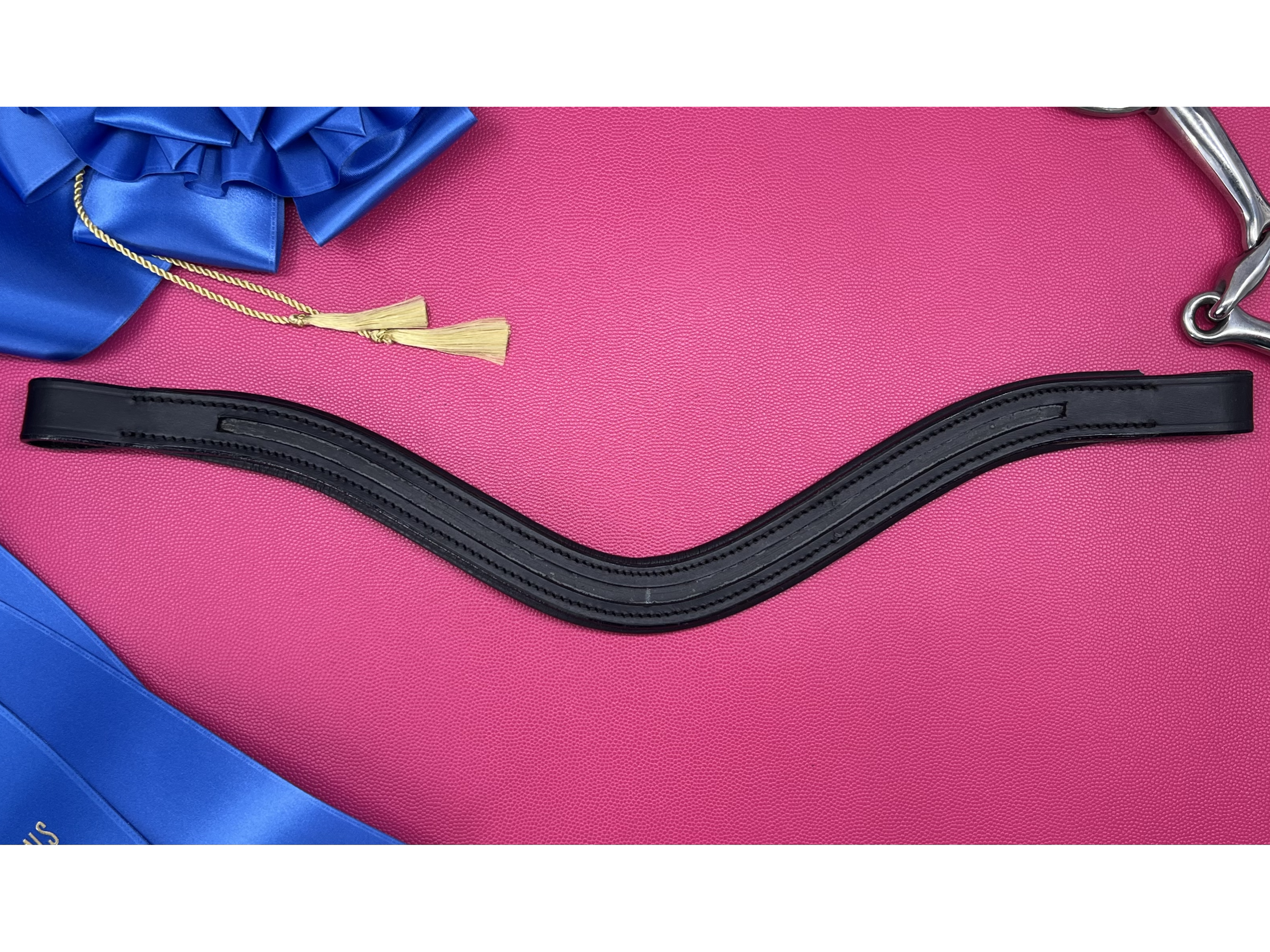 Delfina Saddlery Dutch Drop U Browband, Black