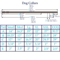 Premium, Desserto Leather Empty Channel Dog Collar For Beading