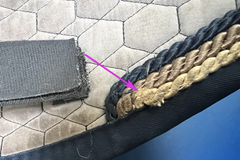 Custom Mattes Platinum EuroFit Dressage Pad - Grey, Blue & Gold