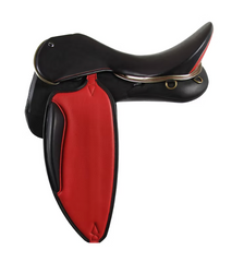 WOW Polocrosse saddle with endurance fenders with built-in blocks