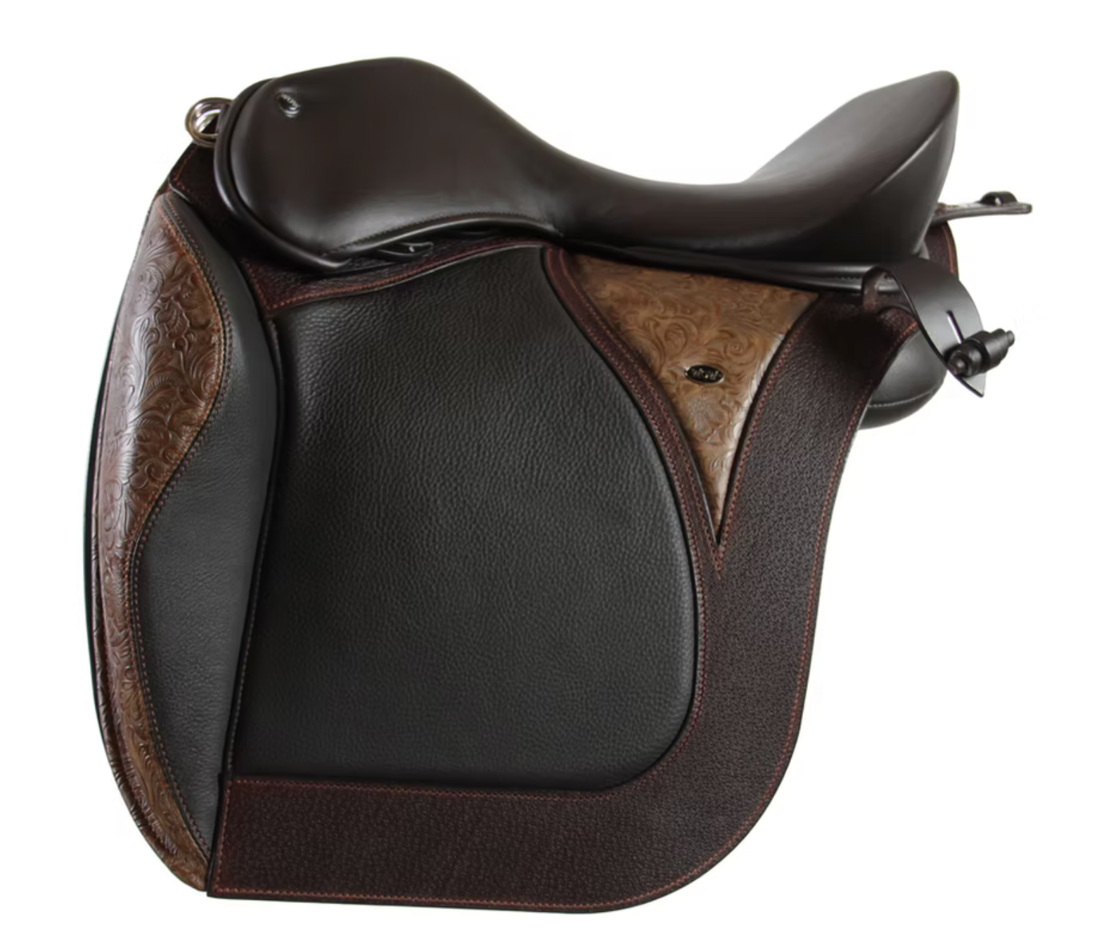 Fixed Block Baroque Saddle with Stirrup Keepers