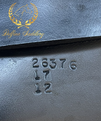 17" Custom Saddlery Monte Carlo / Black Vienna Buffalo / Blue Welting **Wool Flocked**