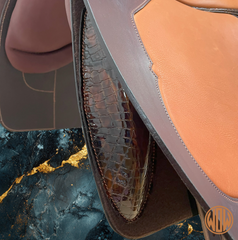 Movable-Block Baroque Saddle from WOW with stirrup keepers and xairel strap