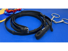Premium Plain Dressage Reins with Stops