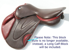 WOW Complete Standard Competitor Tapner-block Cross-Country Mono-Flap Saddle with new Long Calf-Block