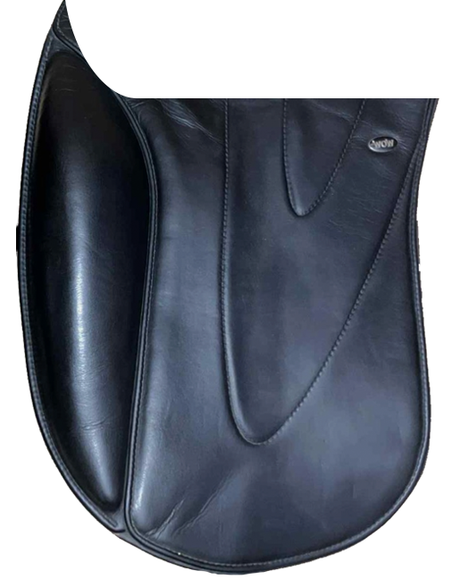 WOW Saddlery's Standard, Fixed-Block Dressage Flap, Padded, Frenched-Leather