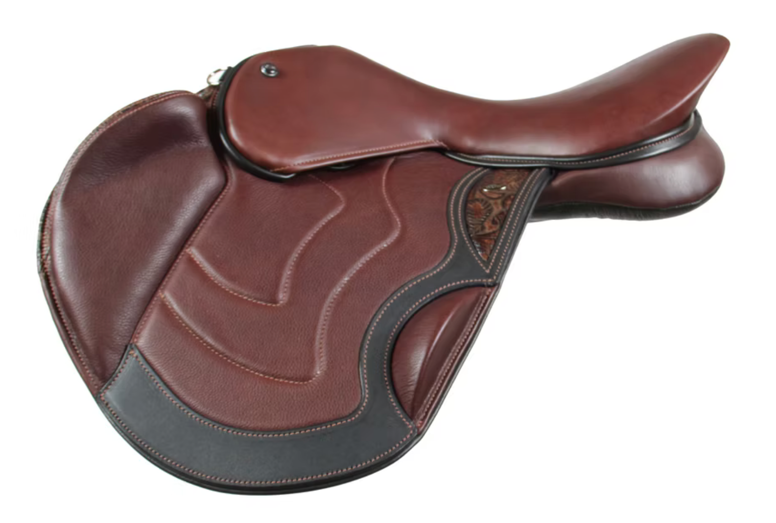 Tapner Flap from WOW with optional half-round calf-block, wear strip, wear strip infill, and wave stitching pattern