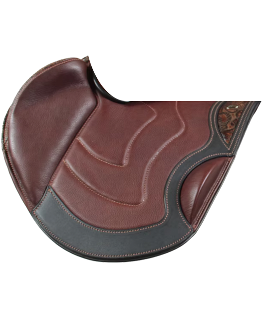 Tapner Flap from WOW with optional half-round calf-block, wear strip, wear strip infill, and wave stitching pattern
