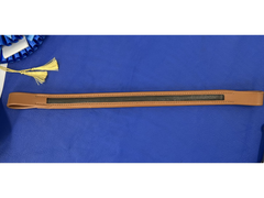 Desserto Leather Empty Channel Straight Browbands