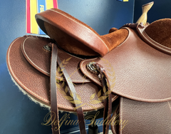 17" WOW Western Saddle + Korrector Pad - Flat Tree