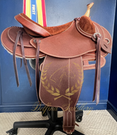 17" WOW Western Saddle + Korrector Pad - Flat Tree