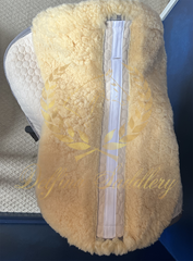 Custom Mattes Platinum EuroFit Dressage Pad - White & Gold