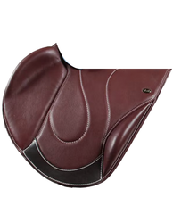 Tapner Flap with optional Long Calf Block and wear Strip in swirl stitching pattern from WOW Saddles