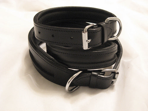 Delfina vegan cactus leather empty channel dog collar with plastic channel backing