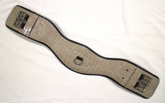 Limited Edition Delfina Rio Girth - Taupe Crocodile Anatomical Dressage Girth