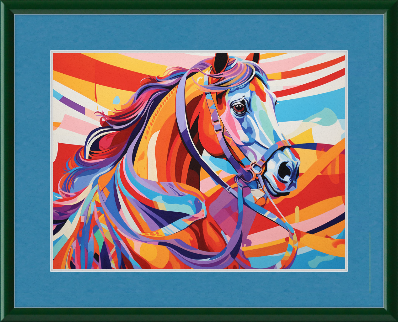 Neon Fantasy II - Professionally Framed & Matted