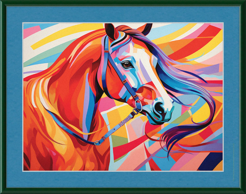 Neon Fantasy III - Professionally Framed & Matted