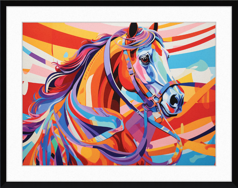 Neon Fantasy II - Professionally Framed & Matted