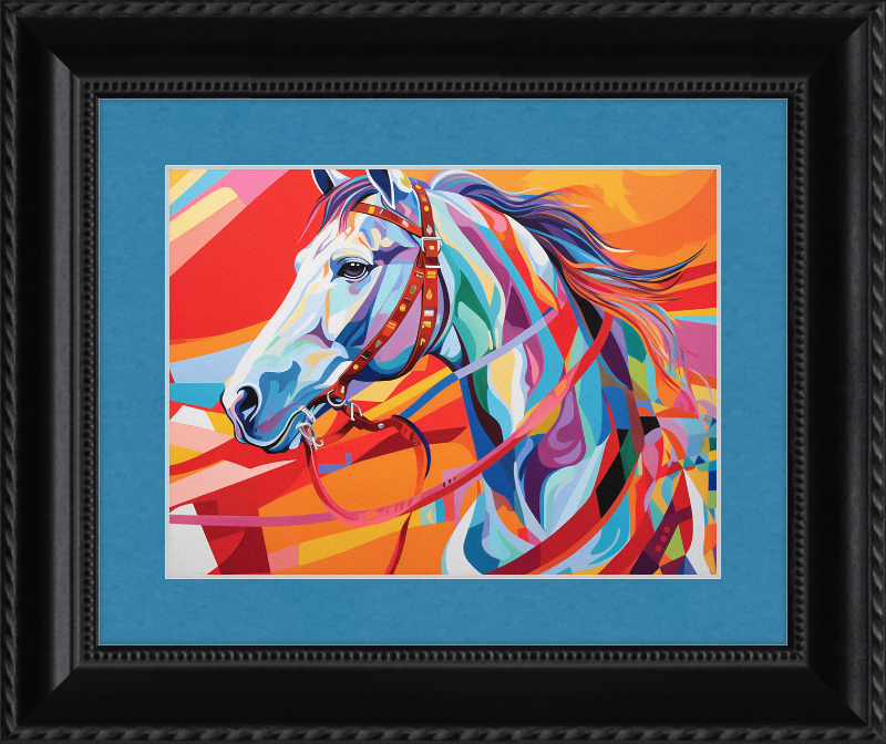 Neon Fantasy I - Professionally Framed and Matted Print